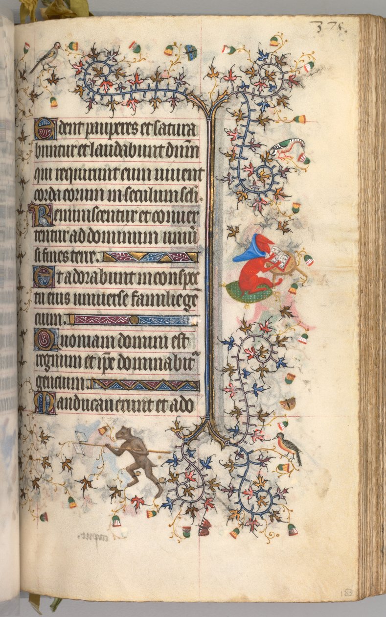 Hours of Charles the Noble, King of Navarre 1361-1425: fol. 183r, Text, c. 1405 by Master of the Brussels Initials and Associates