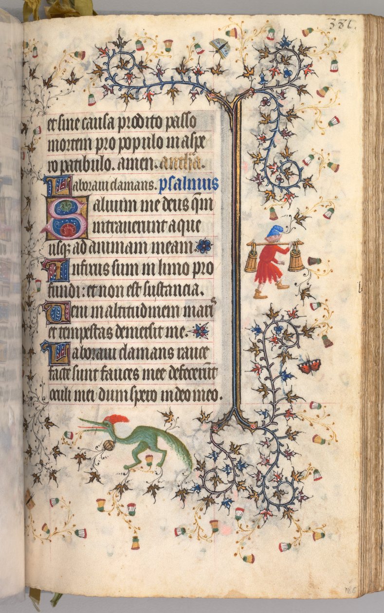 Hours of Charles the Noble, King of Navarre 1361-1425: fol. 186r, Text by Master of the Brussels Initials and Associates