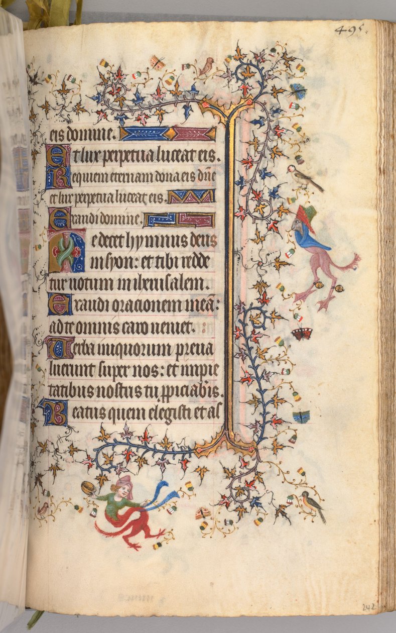 Hours of Charles the Noble, King of Navarre: fol. 242r, Text by Master of the Brussels Initials and Associates