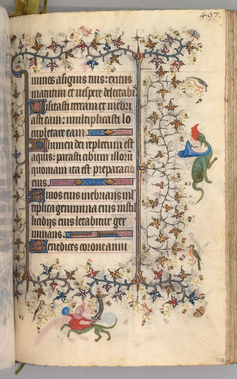 Hours of Charles the Noble, King of Navarre 1361-1425: fol. 243r, Text by Master of the Brussels Initials and Associates