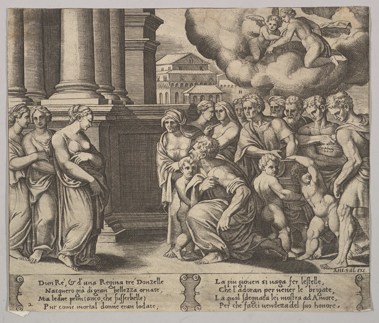 Plate 2: The People Rendering Divine Honors to Psyche, from 