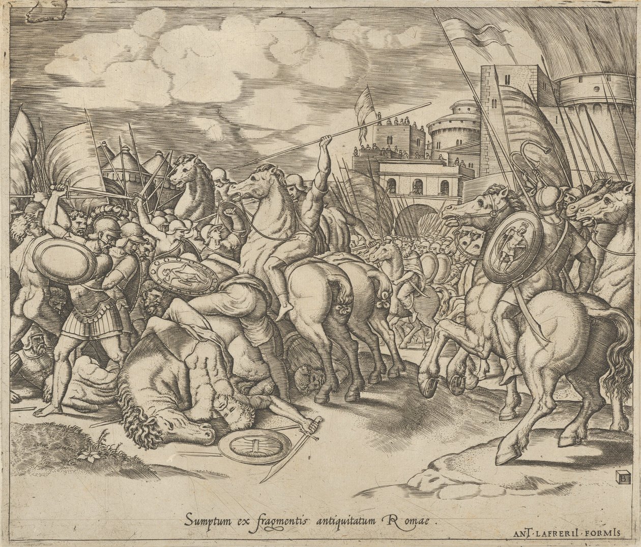 Speculum Romanae Magnificentiae: The Victory of Scipio (over Syphax), 16th century by Master of the Die