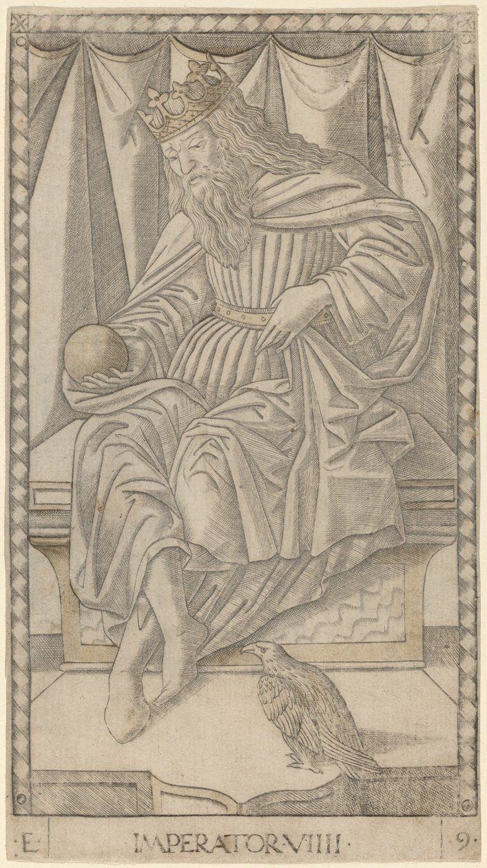 Emperor by Master of the E Series Tarocchi