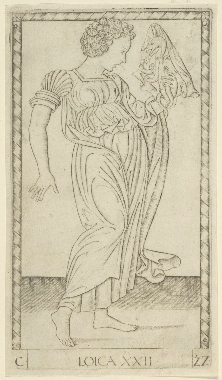 Logic, Plate 22 from Arts and Sciences by Master of the E Series Tarocchi