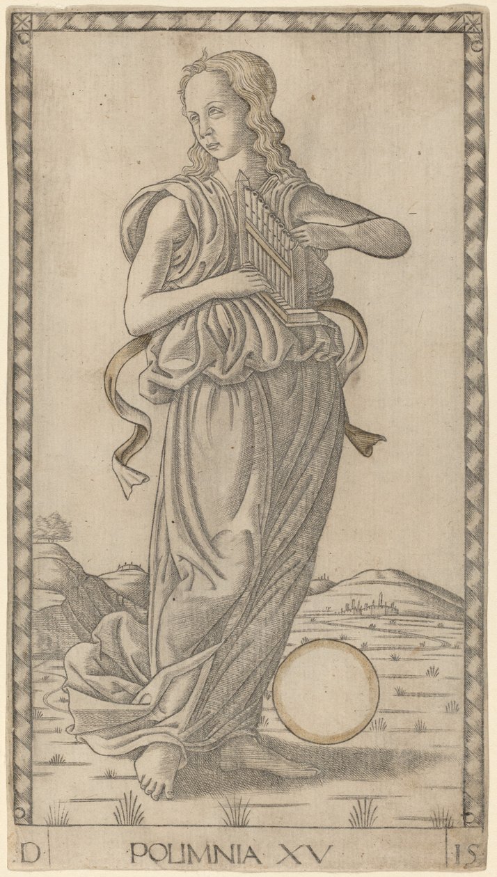 Polyhymnia by Master of the E-Series Tarocchi