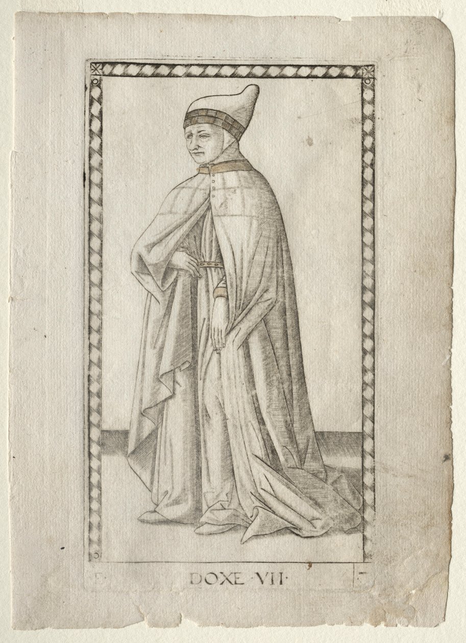 The Doge from the Tarocchi, series E: Conditions of Man, #7 by Master of the E Series Tarocchi