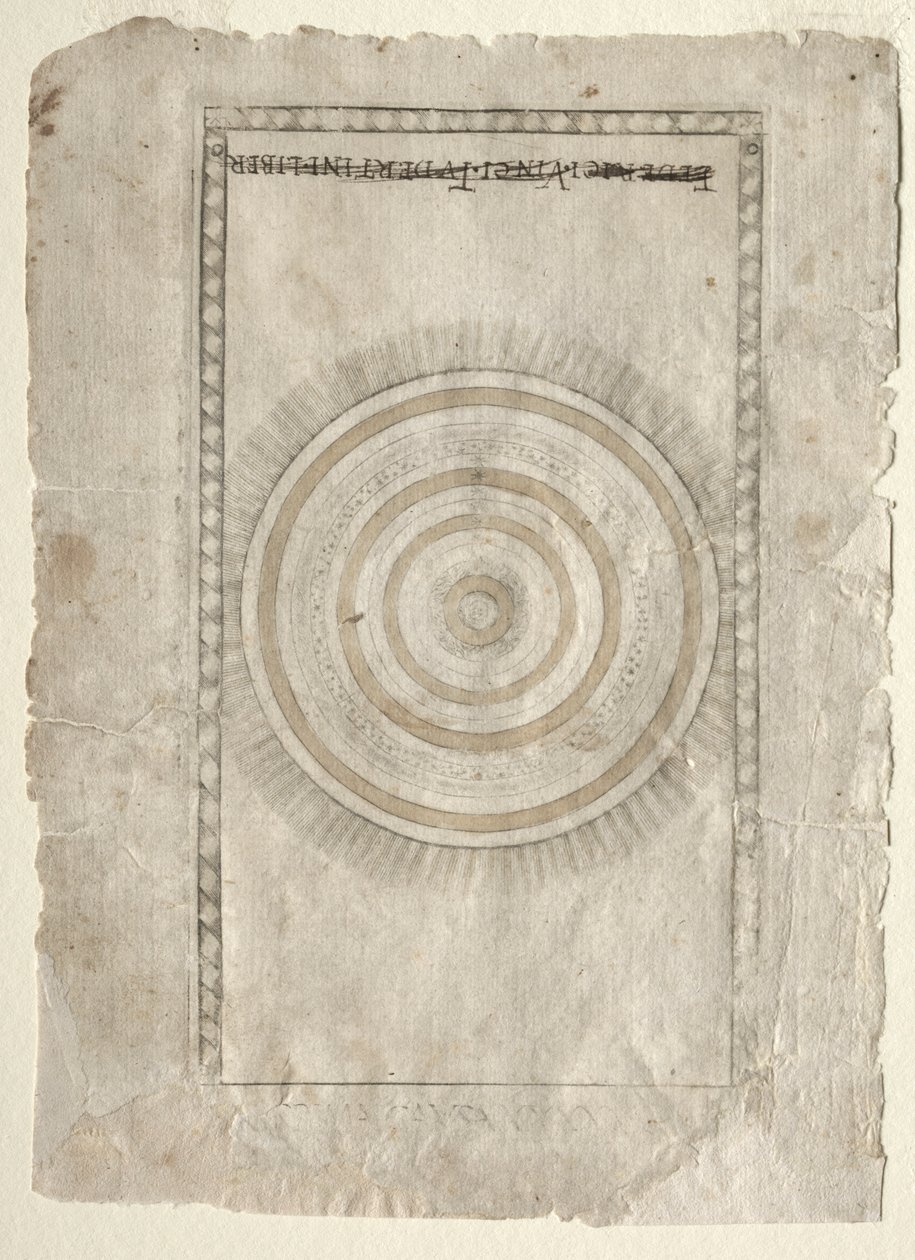 The Empyrean Sphere from the Tarocchi, series A..., before 1467 by Master of the E Series Tarocchi