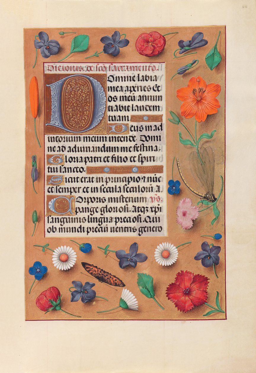 Hours of Queen Isabella the Catholic, Queen of Spain: Fol.44r by Master of the First Prayerbook of Maximillian