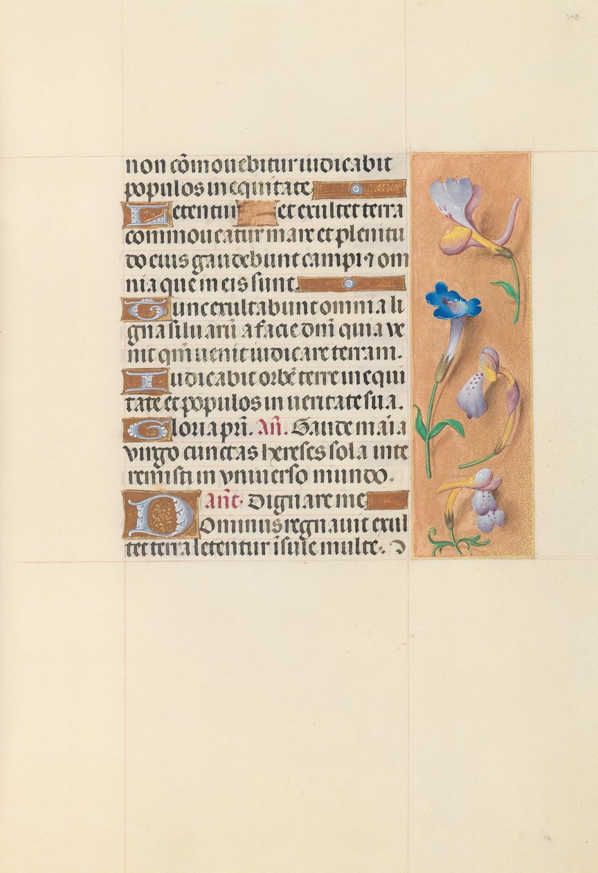 Hours of Queen Isabella the Catholic, Queen of Spain: Fol. 108r, c. 1500