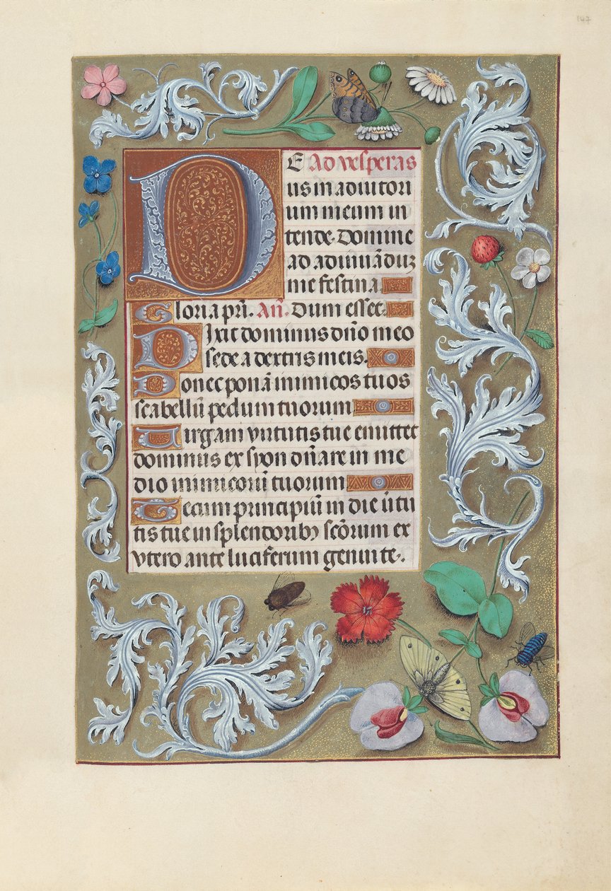 Hours of Queen Isabella the Catholic, Queen of Spain: Fol. 147r, c. 1500 by Master of the First Prayerbook of Maximillian