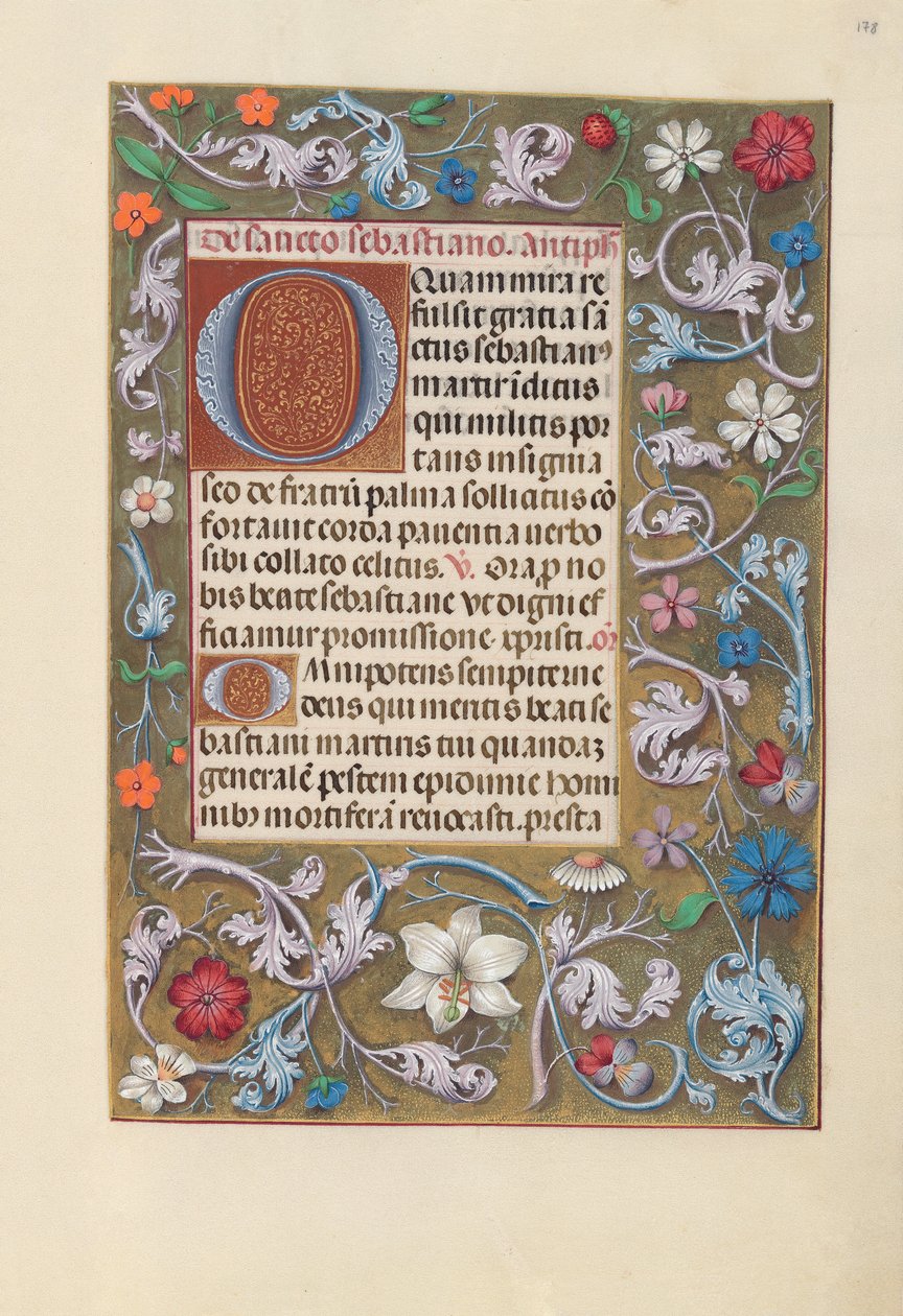 Hours of Queen Isabella the Catholic, Queen of Spain: Fol. 178r, c. 1500 by Master of the First Prayerbook of Maximillian