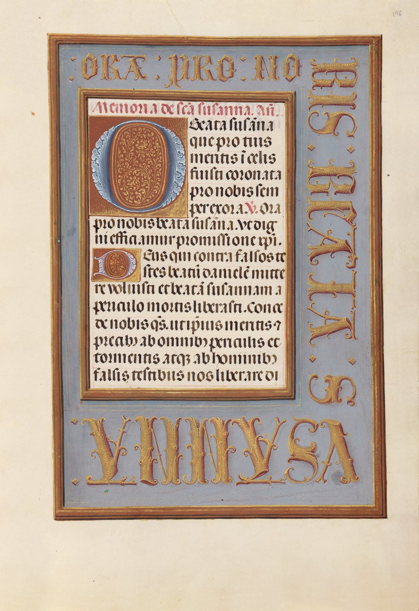 Hours of Queen Isabella the Catholic, Queen of Spain: Fol. 196r by Master of the First Prayerbook of Maximillian