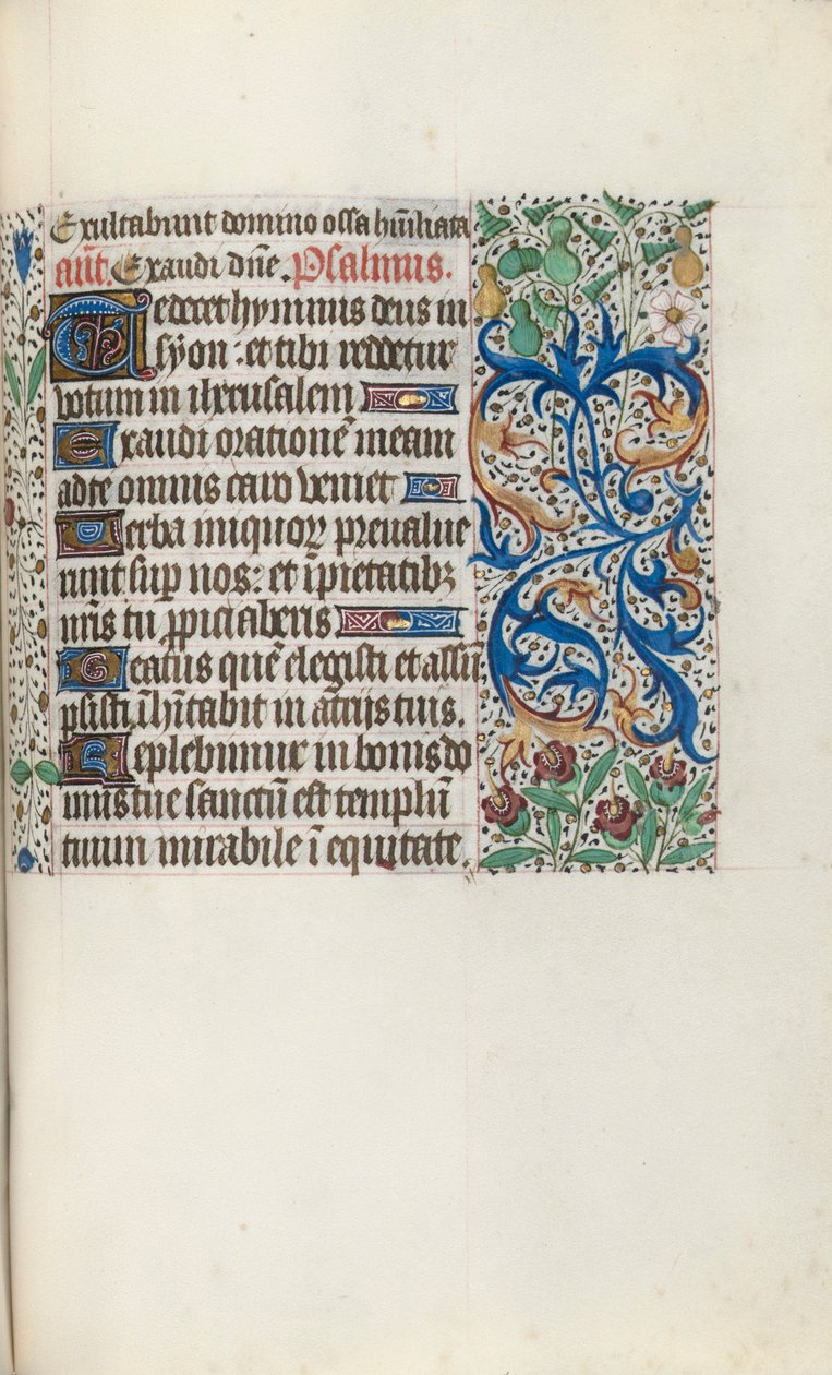 Book of Hours (Use of Rouen): fol. 136r by Master of the Geneva Latini