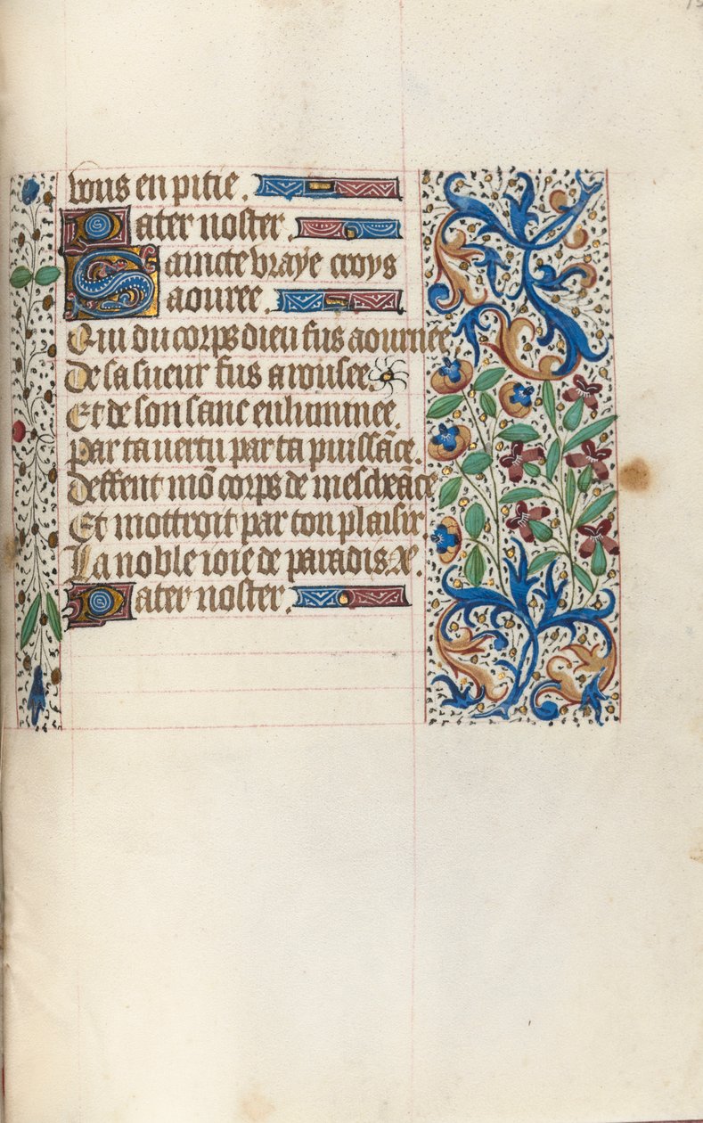 Book of Hours Use of Rouen: fol. 154r, c1470 by Master of the Geneva Latini