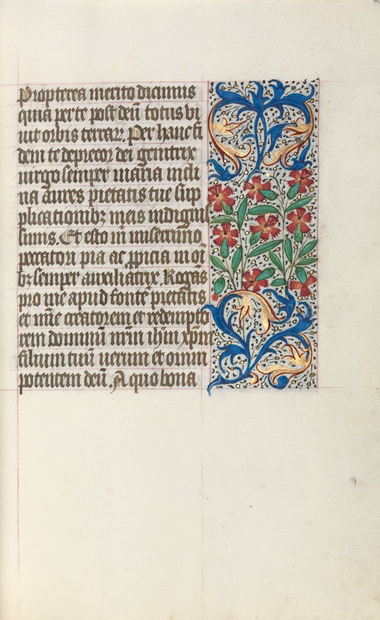 Book of Hours Use of Rouen: fol. 24r by Master of the Geneva Latini