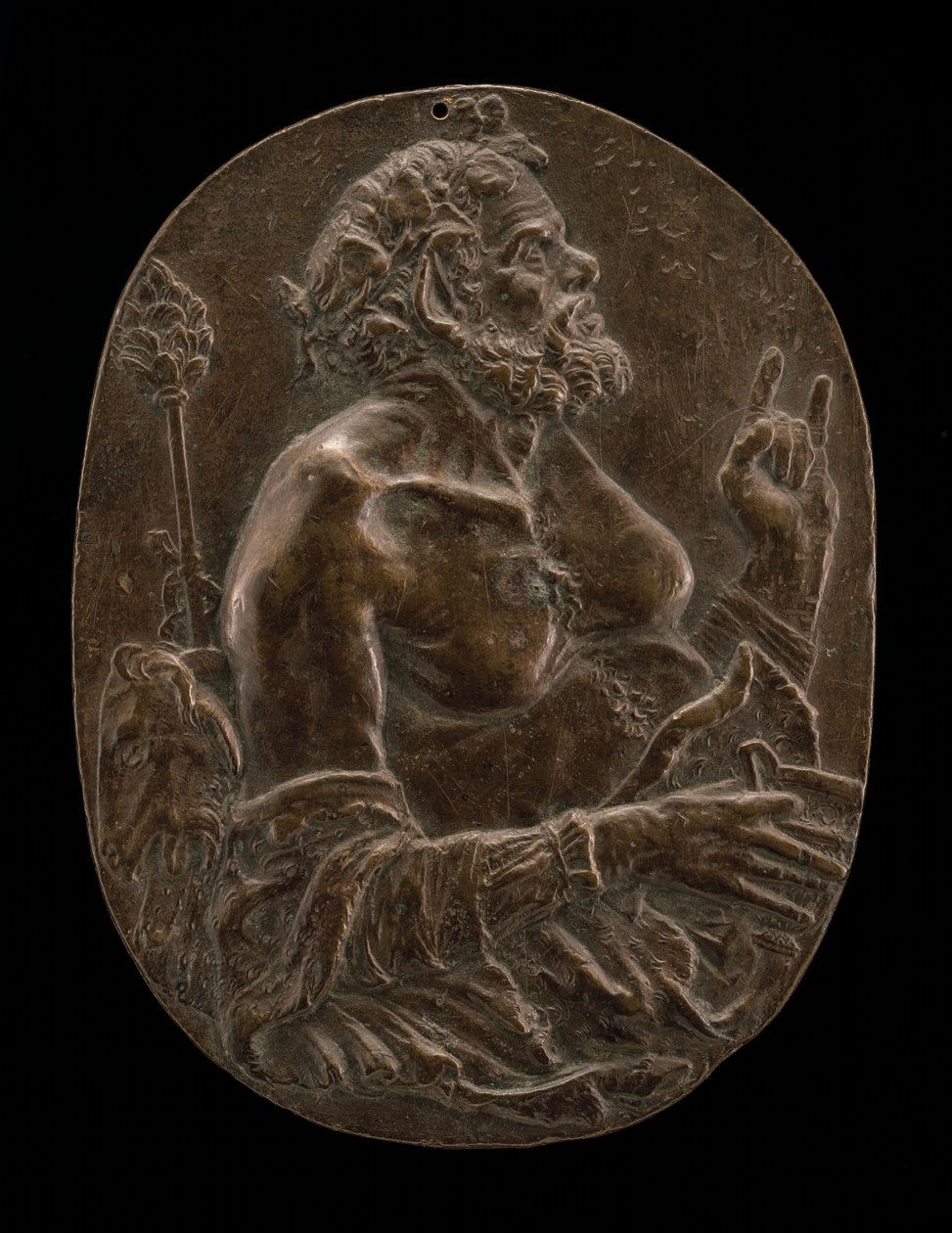 A Satyr, late 15th or early 16th century by Master of the Martelli Mirror