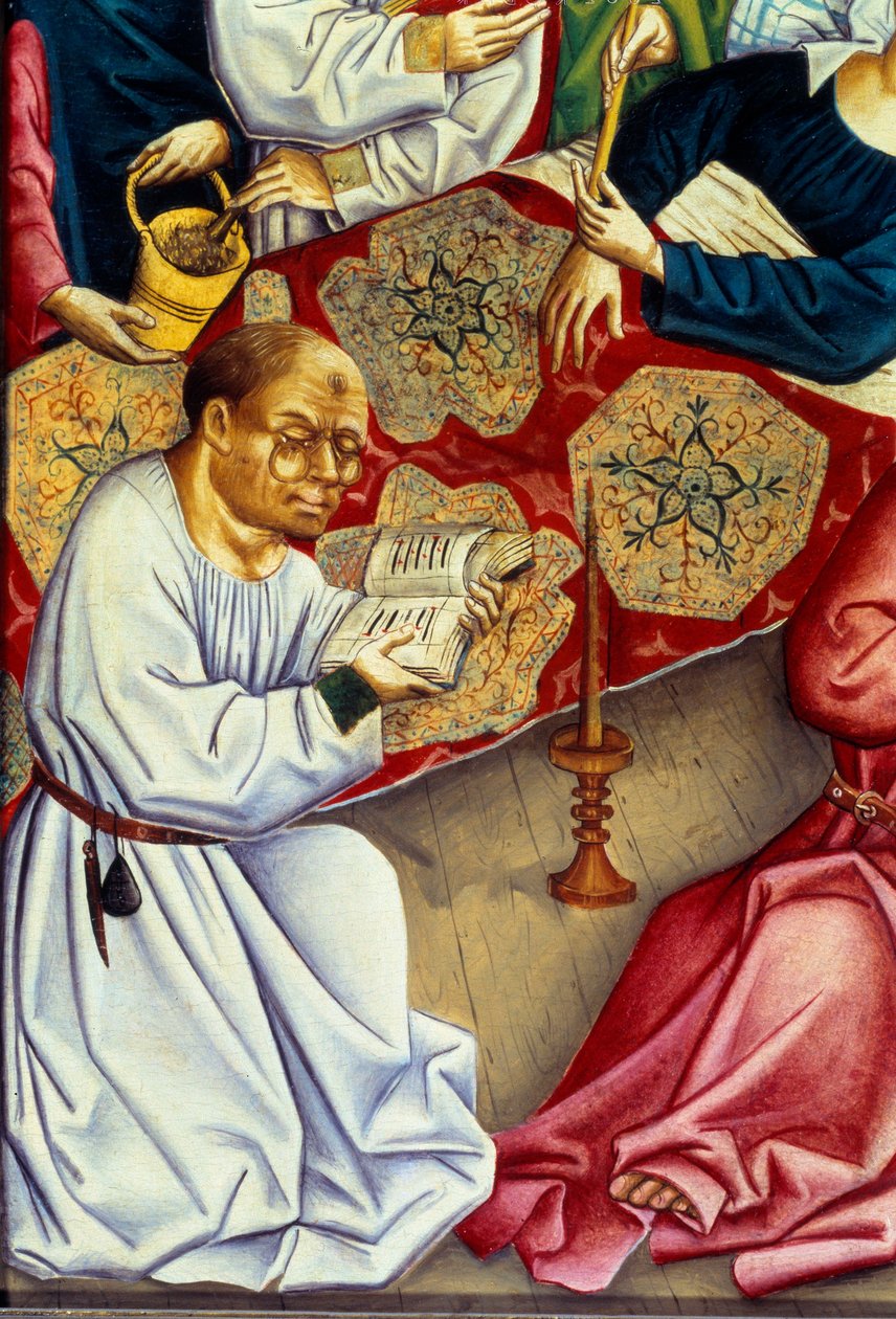 The Death of the Virgin (detail) by Master of the Rhine
