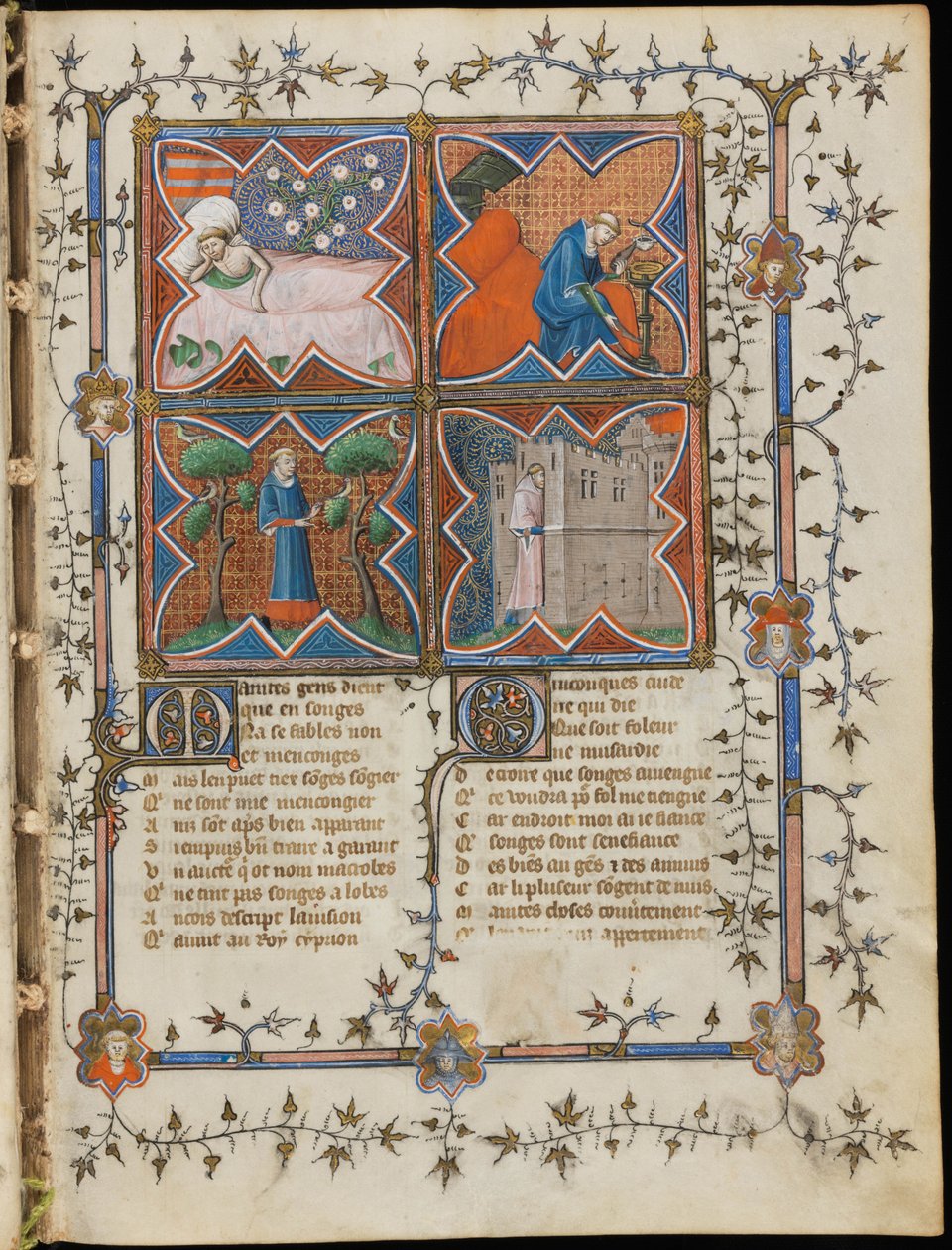 Miniature from a manuscript of the Roman de la Rose by Guillaume de Lorris and Jean de Meun, 1353 by Master of the Rose novels