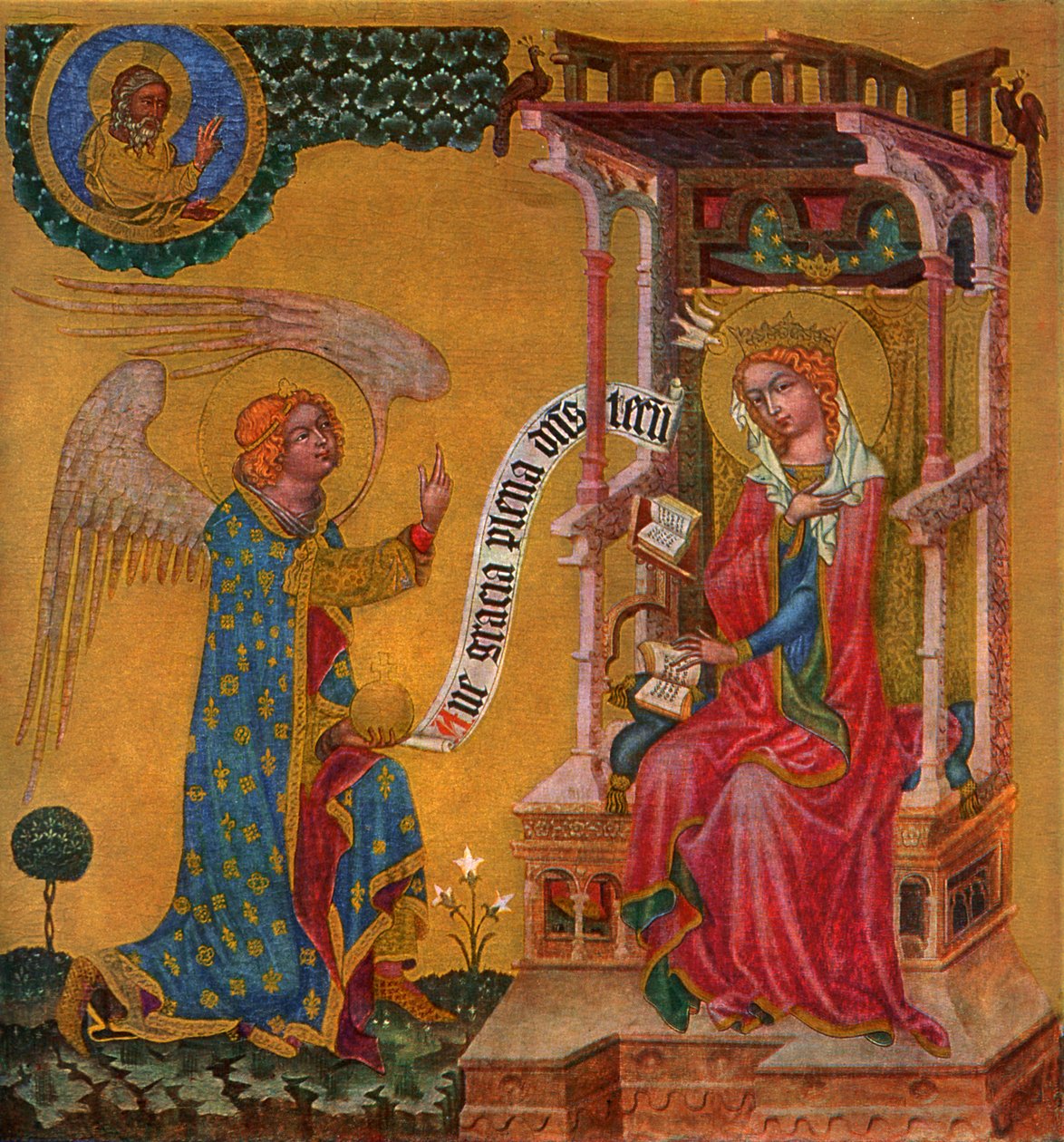 Annunciation of the Virgin Mary, c1350 1955 by Master of the Vyssi Brod Altar