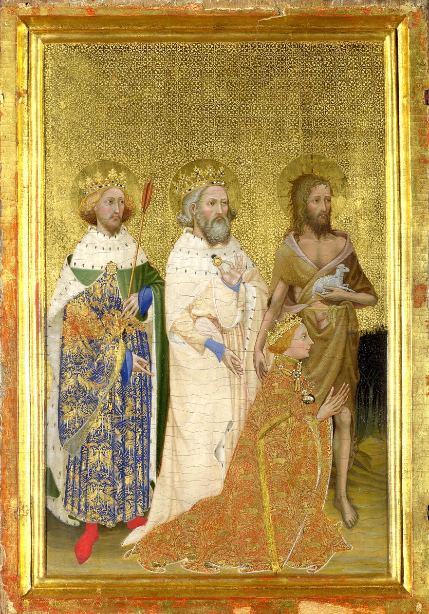 Richard II of England with his patron saints (The left inside panel of ...
