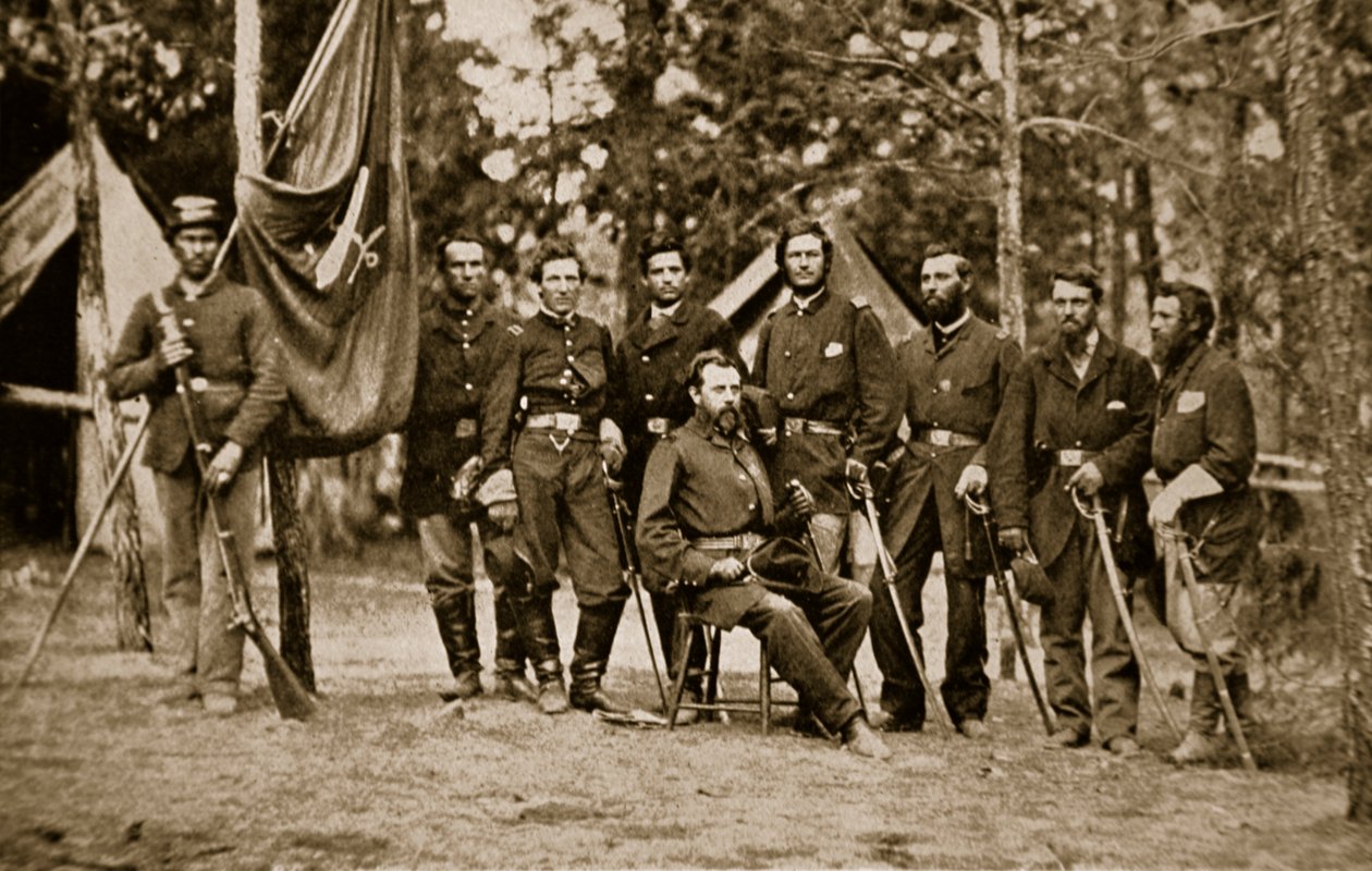 General Charles Devens and Staff by Mathew B. Brady
