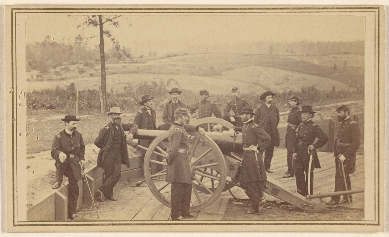 General Sherman & Staff Before Atlanta July 19, 1864 by Mathew B. Brady
