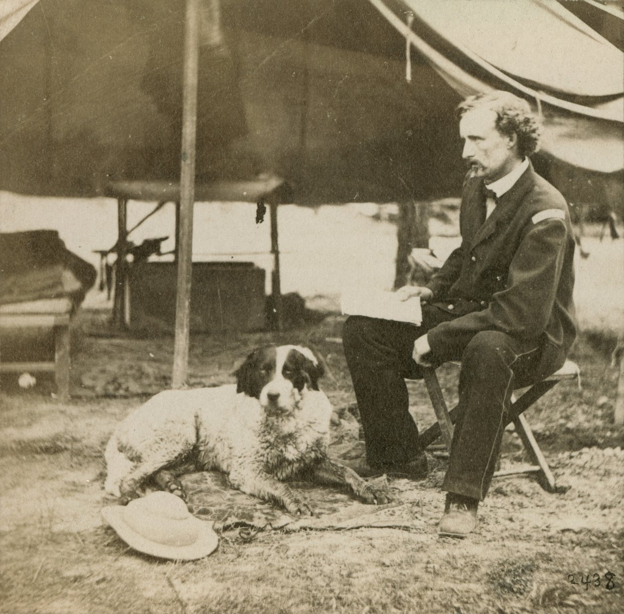 General Custer (1839-76) at his Headquarters, c.1864 by Mathew B. Brady