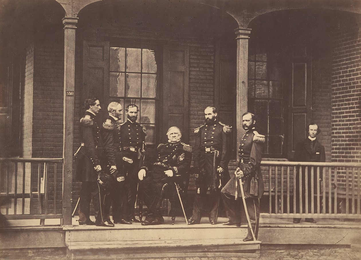 Lieutenant General Scott, General-in-Chief U.S. Army, & Staff by Mathew Brady