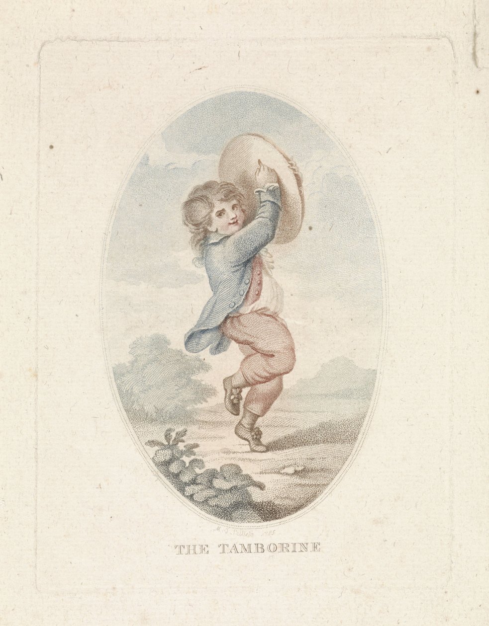 Boy with Tambourine by Mathias de Sallieth
