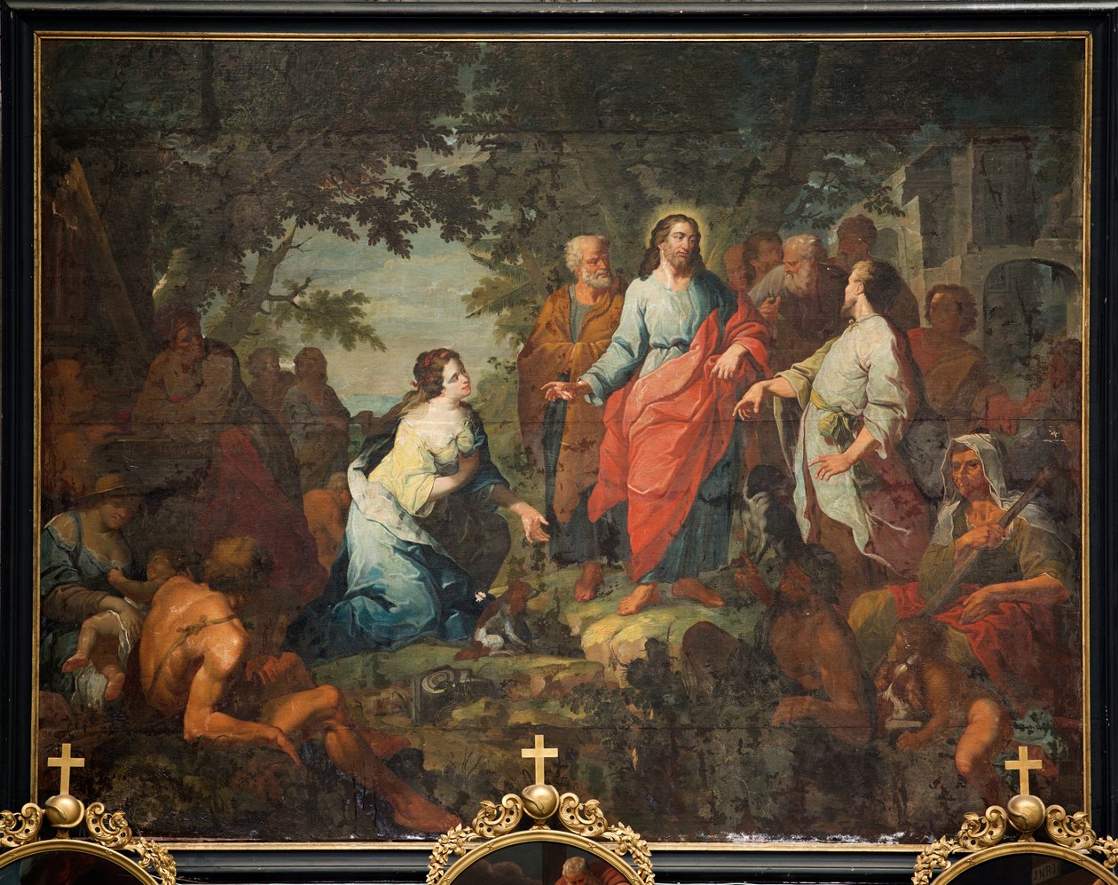 Parish Church (Parochiekerk Sint-Maarten). Painting. "Jesus and the Samaritan Woman". Matthijs De Visch by Mathias de Visch