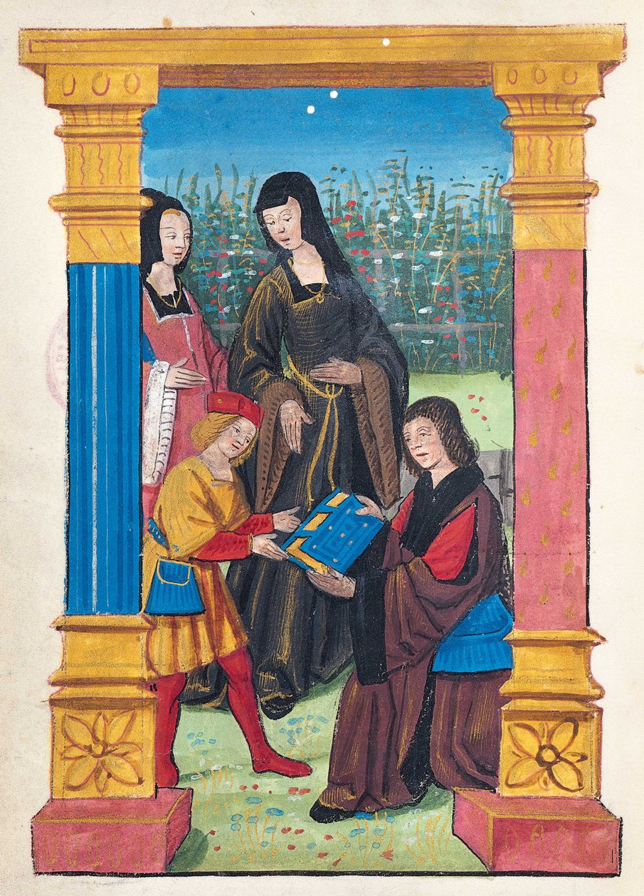 Antoine Vérard Presents His Book to François d
