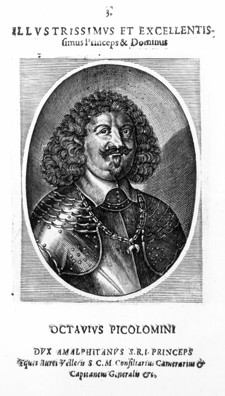 Prince Octavio Piccolomini, Duke of Amalfi, after a portrait of 1649 by Mattaus the Younger Merian
