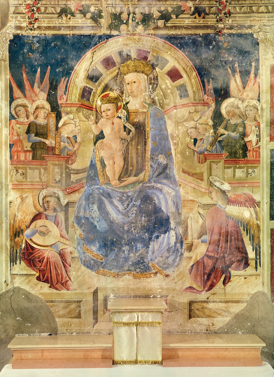 Virgin in Glory Between Angels and Saints by Matteo da Gualdo