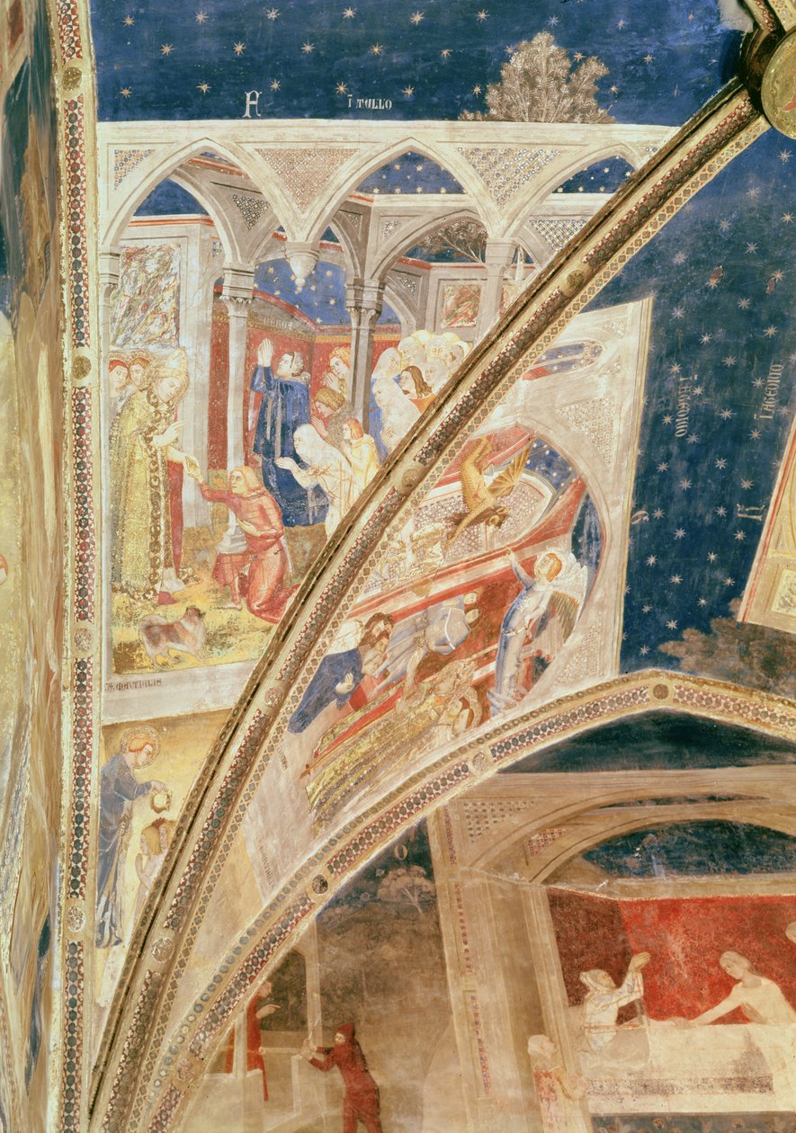 The Resurrection of the Son of Nerva, Lord of Tulle, (detail) by Matteo di Giovanetto da Viterbo