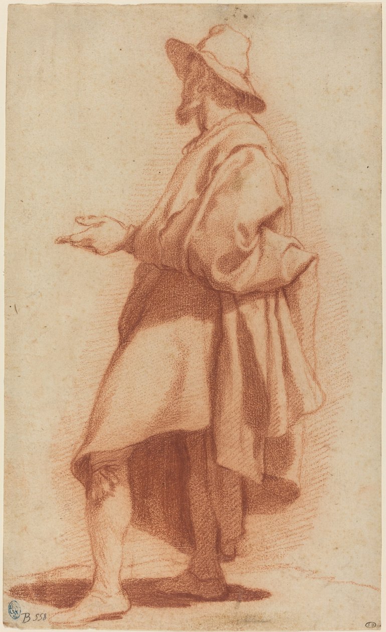 Standing Man Wearing a Cloak and Hat by Matteo Rosselli