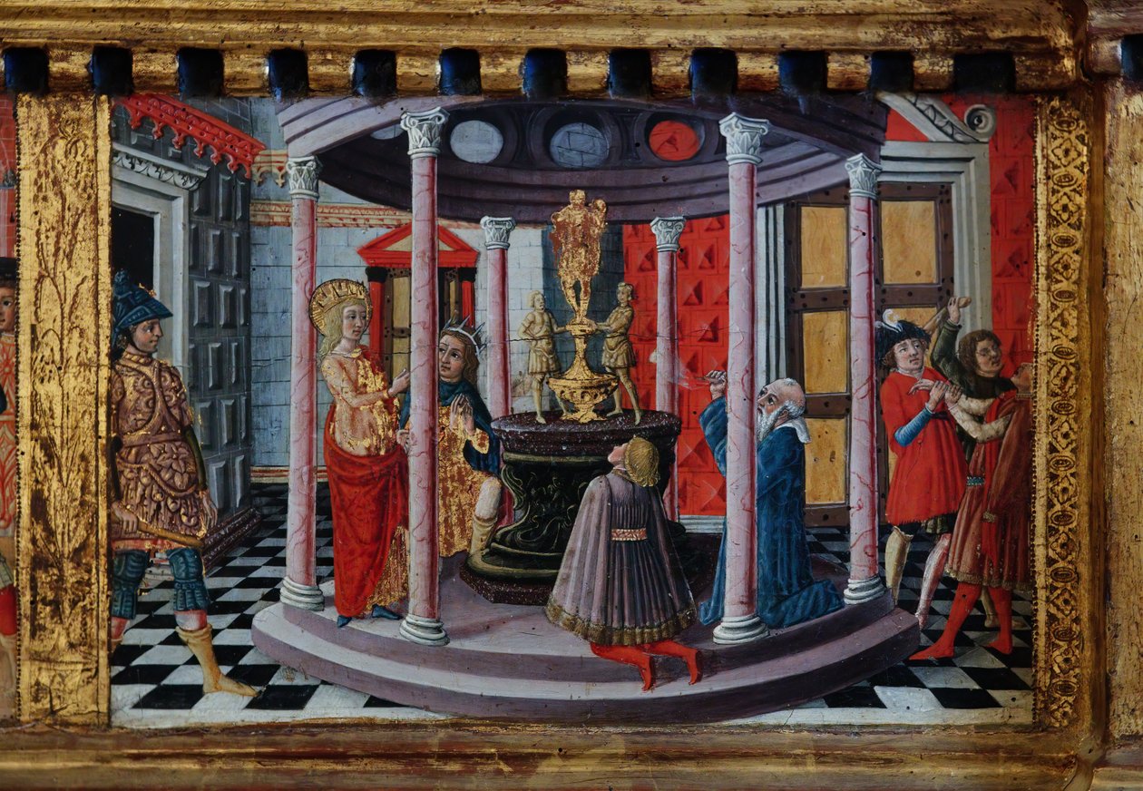 Madonna and Child with Saints James, Augustine, Bernardine and Margaret by Matteo di (c.1430 95) Giovanni