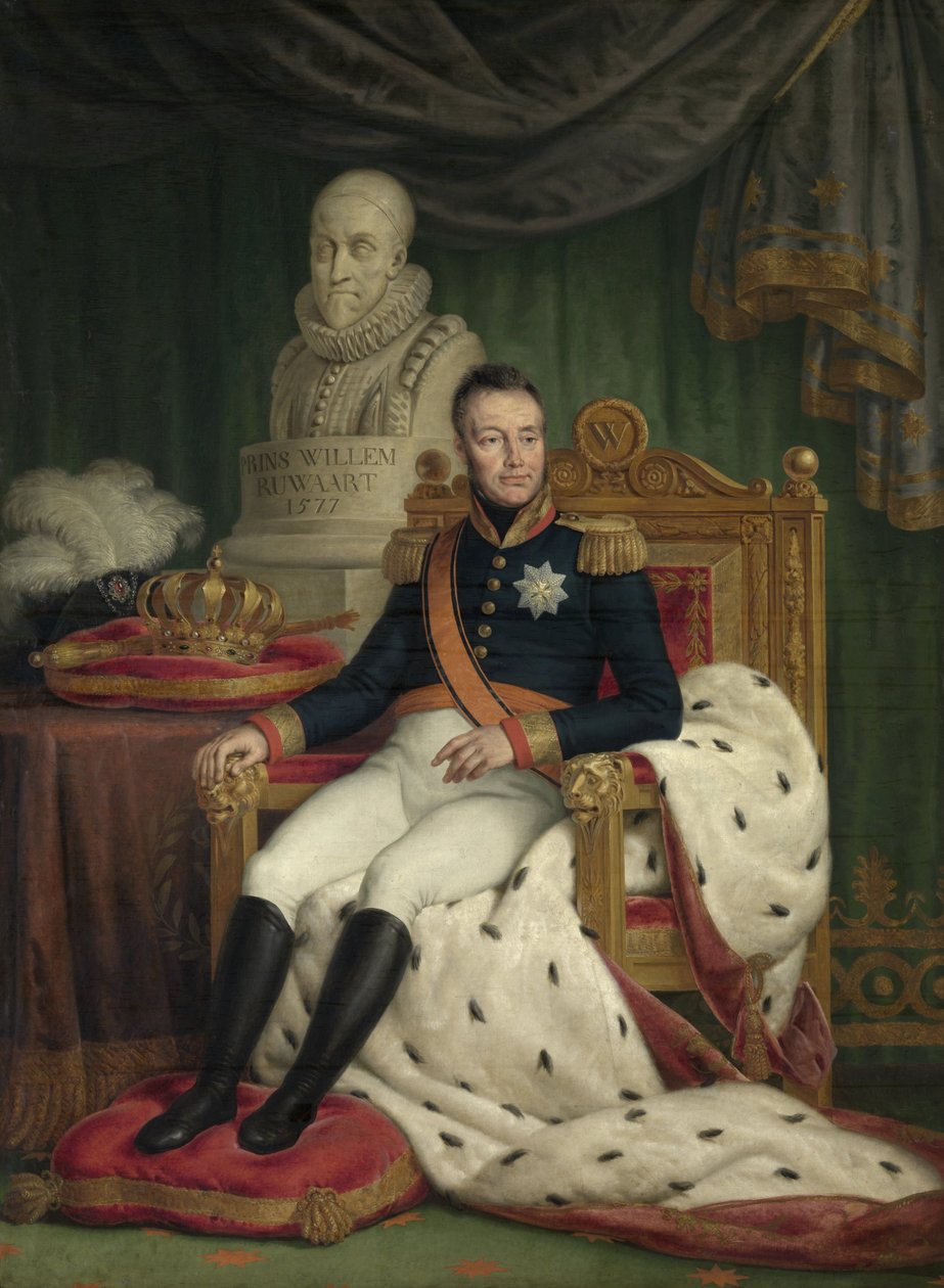Portrait of William I, King of the Netherlands by Mattheus Ignatius van Bree