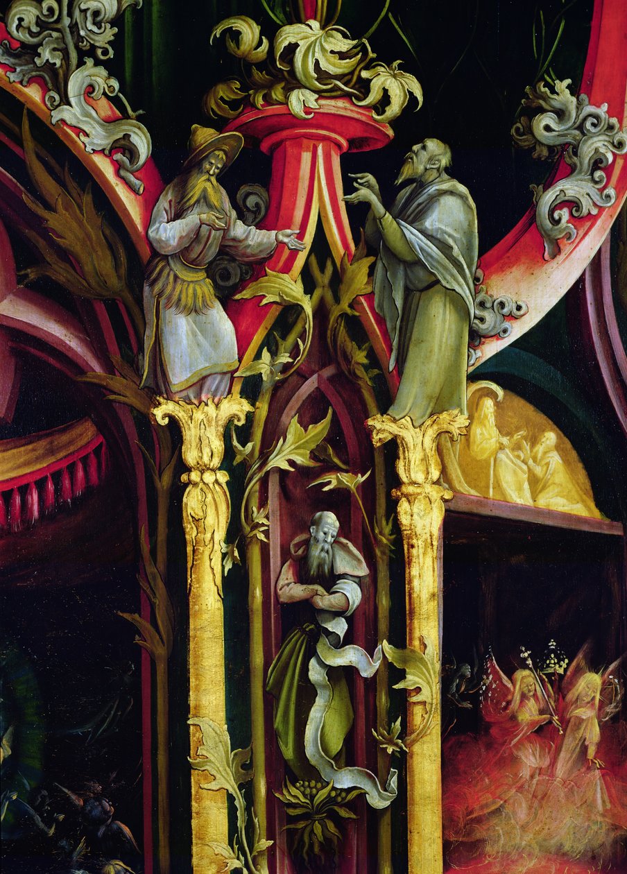 Detail from the Isenheim altarpiece, outer wing, concert of angels, c.1512-16 by Matthias Grünewald