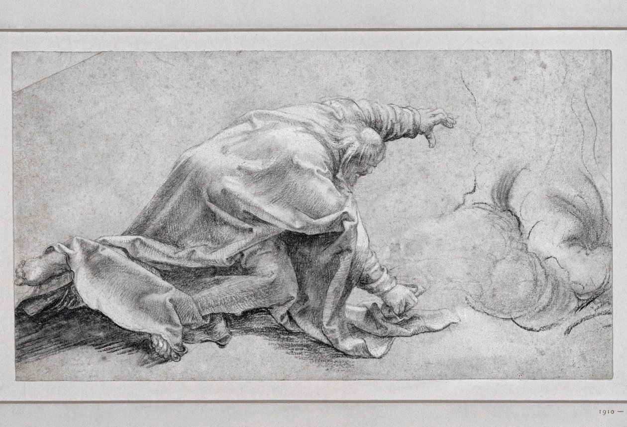 Saint Peter, the Apostle of the Transfiguration, side view by Matthias (after) Gruenewald
