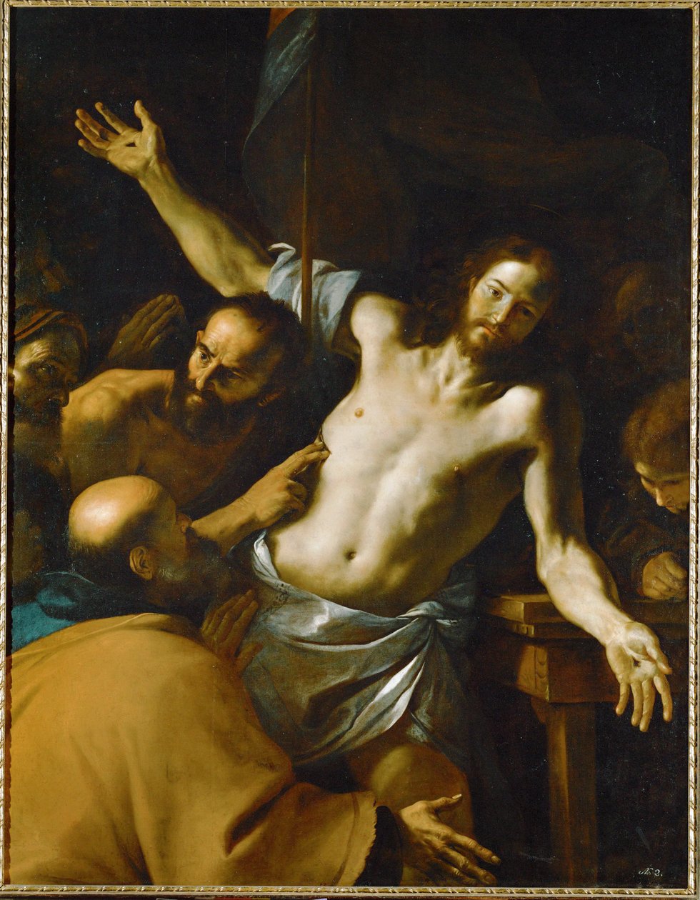 Doubting Thomas by Mattia (1613-99) Preti