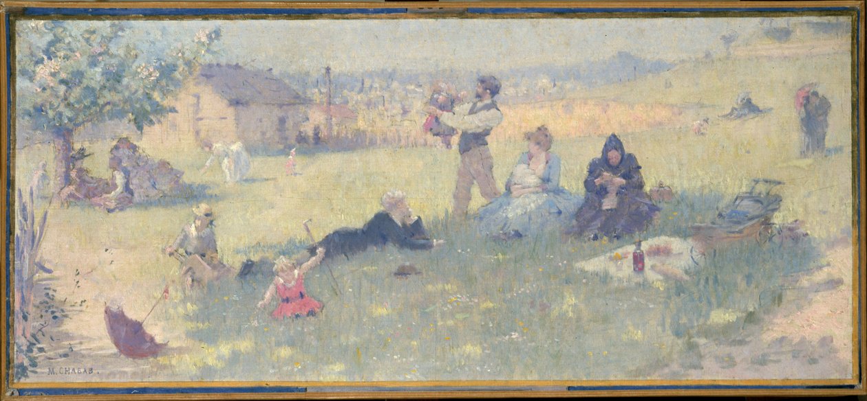 Sketch for the Marriage Hall of the 14th District Town Hall: The Family by Maurice Chabas