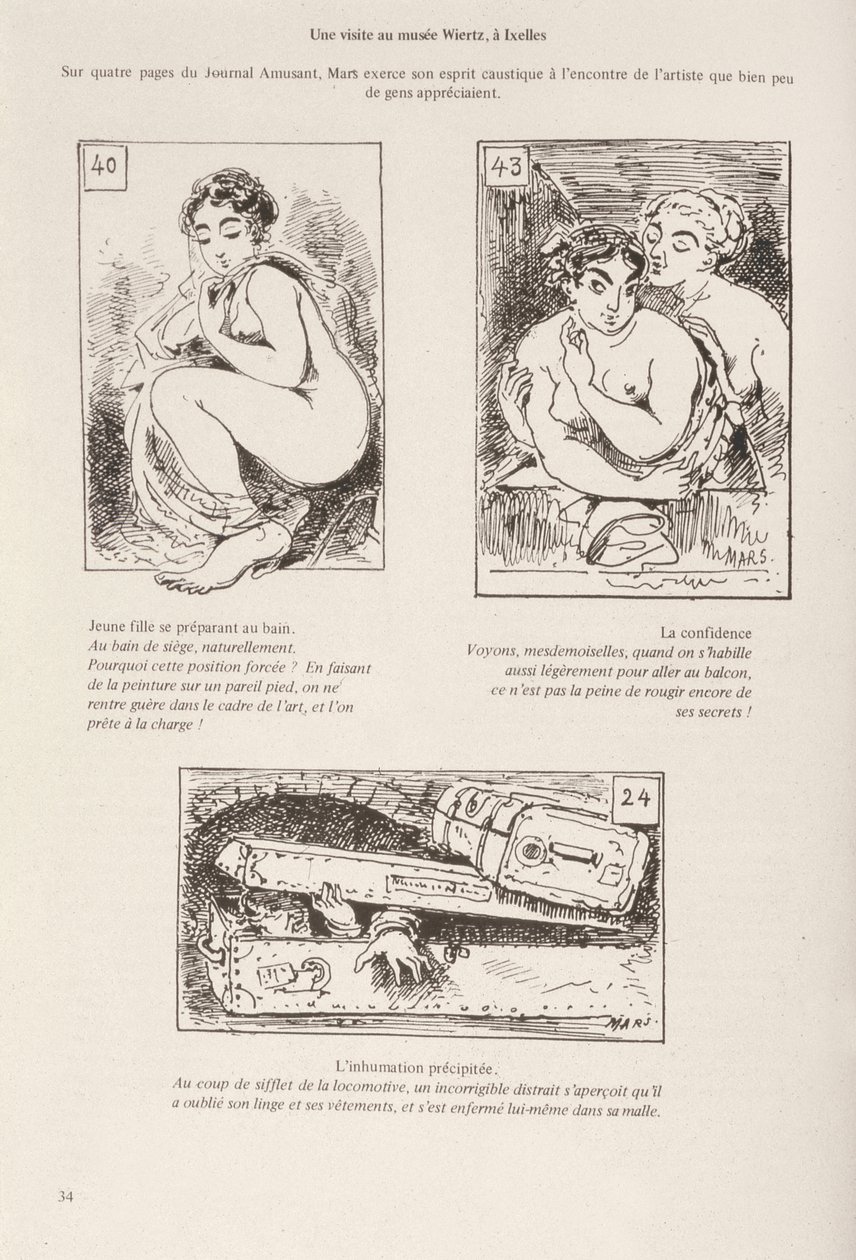 Visit to the Wiertz Museum in Brussels by Maurice Charles Mathieu Bonvoisin