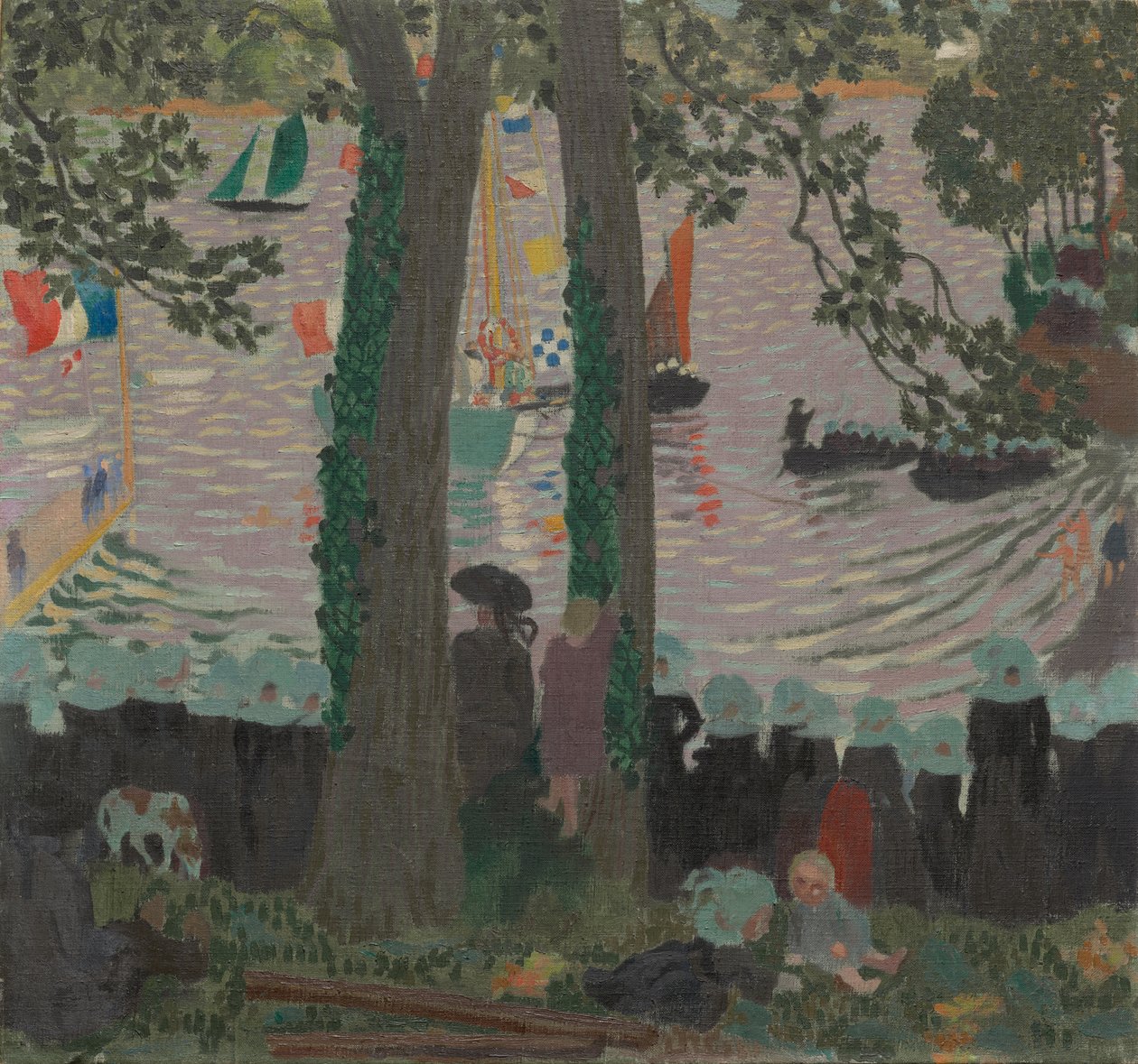 Blessing of a Yacht on the Bélon River by Maurice Denis