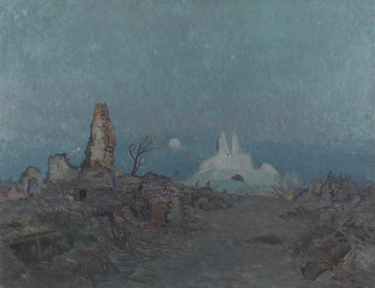 The Sunken Road, Hangard, 1918 by Maurice Galbraith Cullen