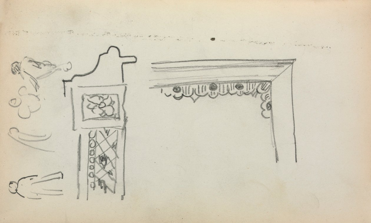 Italian Sketchbook: Architectural Details and Figures (page 199) by Maurice Prendergast