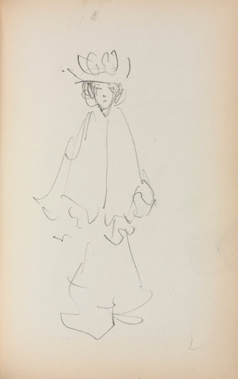 Italian Sketchbook: Standing Woman (Page 147) by Maurice Prendergast