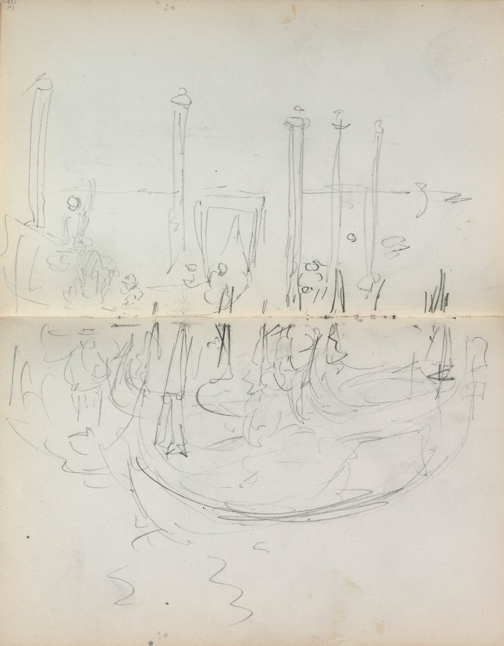 Italian Sketchbook: Venetian Harbor View by Maurice Prendergast