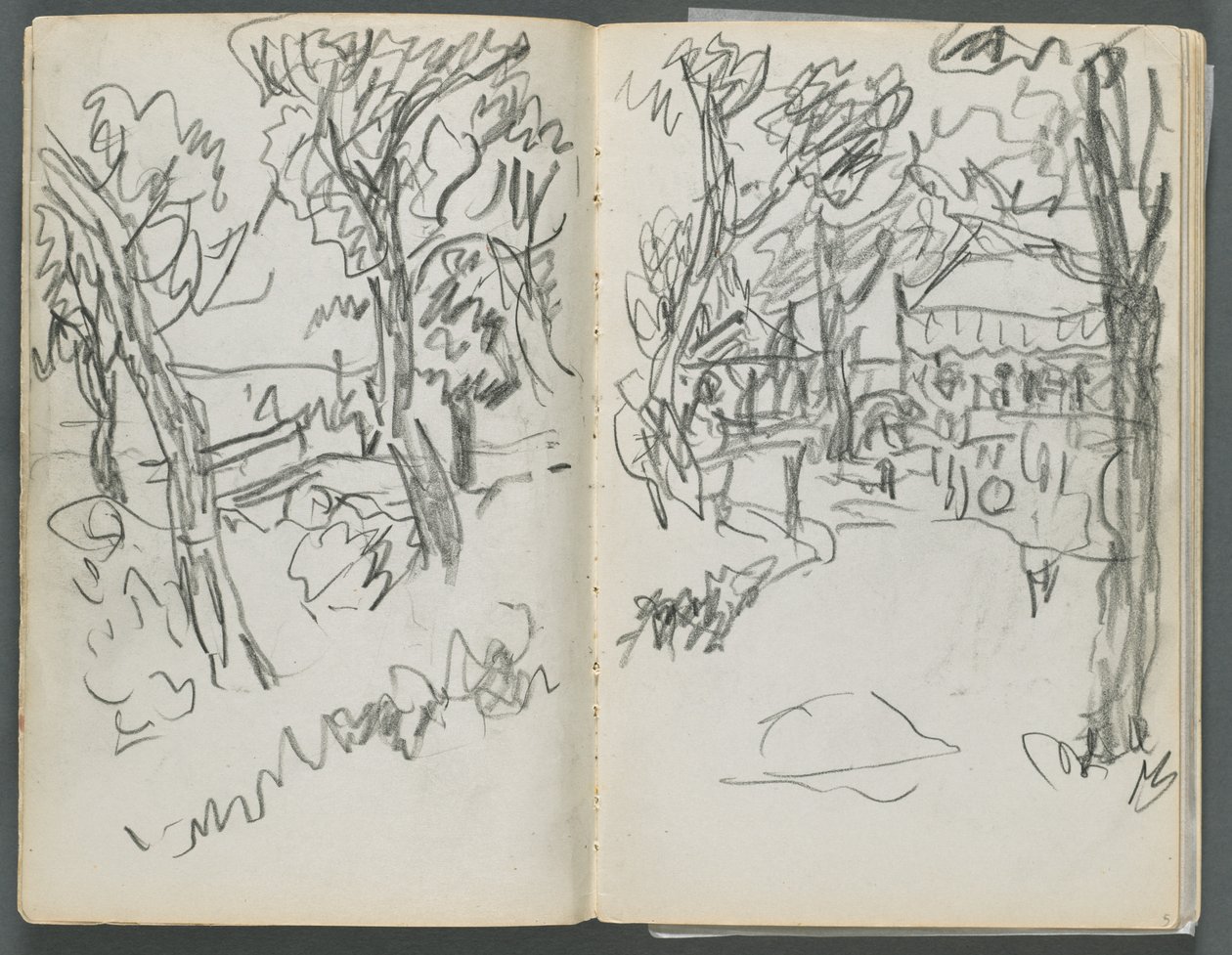 Sketchbook, The Dells: Landscape by Maurice Prendergast