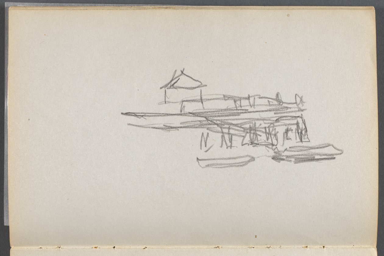 Sketchbook, The Dells: Dock by Maurice Prendergast