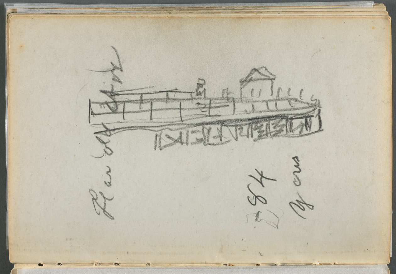Sketchbook, The Dells: Dock by Maurice Prendergast